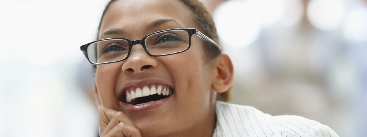 picture of woman wearing glasses
